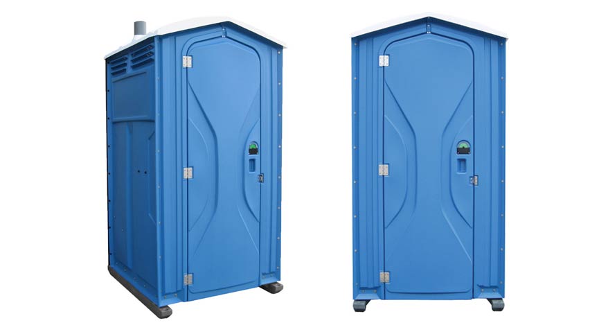 Long-term porta potty units on site in Chehalis, Washington